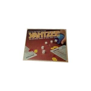 Vintage Yahtzee Dice Game 1980 Original Collectible Family Game Night